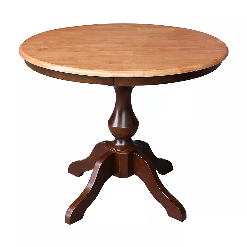 International Concepts Round Pedestal Dining Table