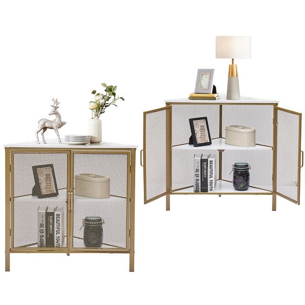 Modern Triangle Corner Side Table/End Table(Set of 2)