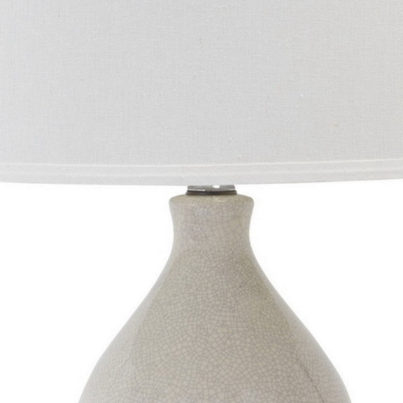 Benjara BM230952 Hardback Shade Table Lamp with Do...