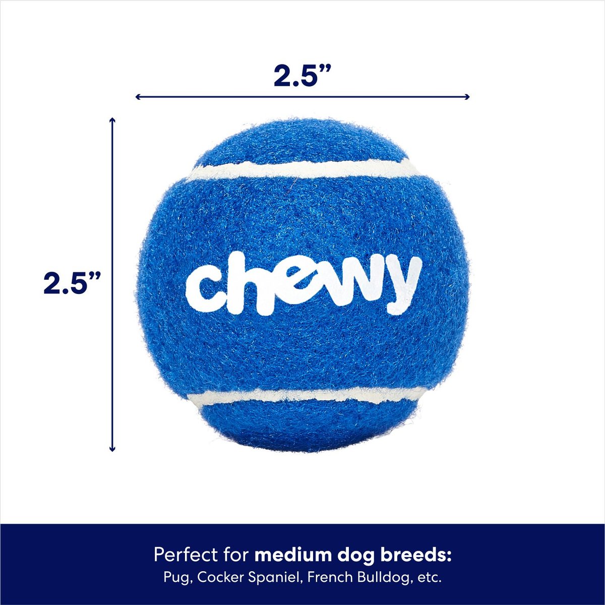 Frisco Chewy Fetch Squeaky Tennis Ball Dog Toy， 3 count