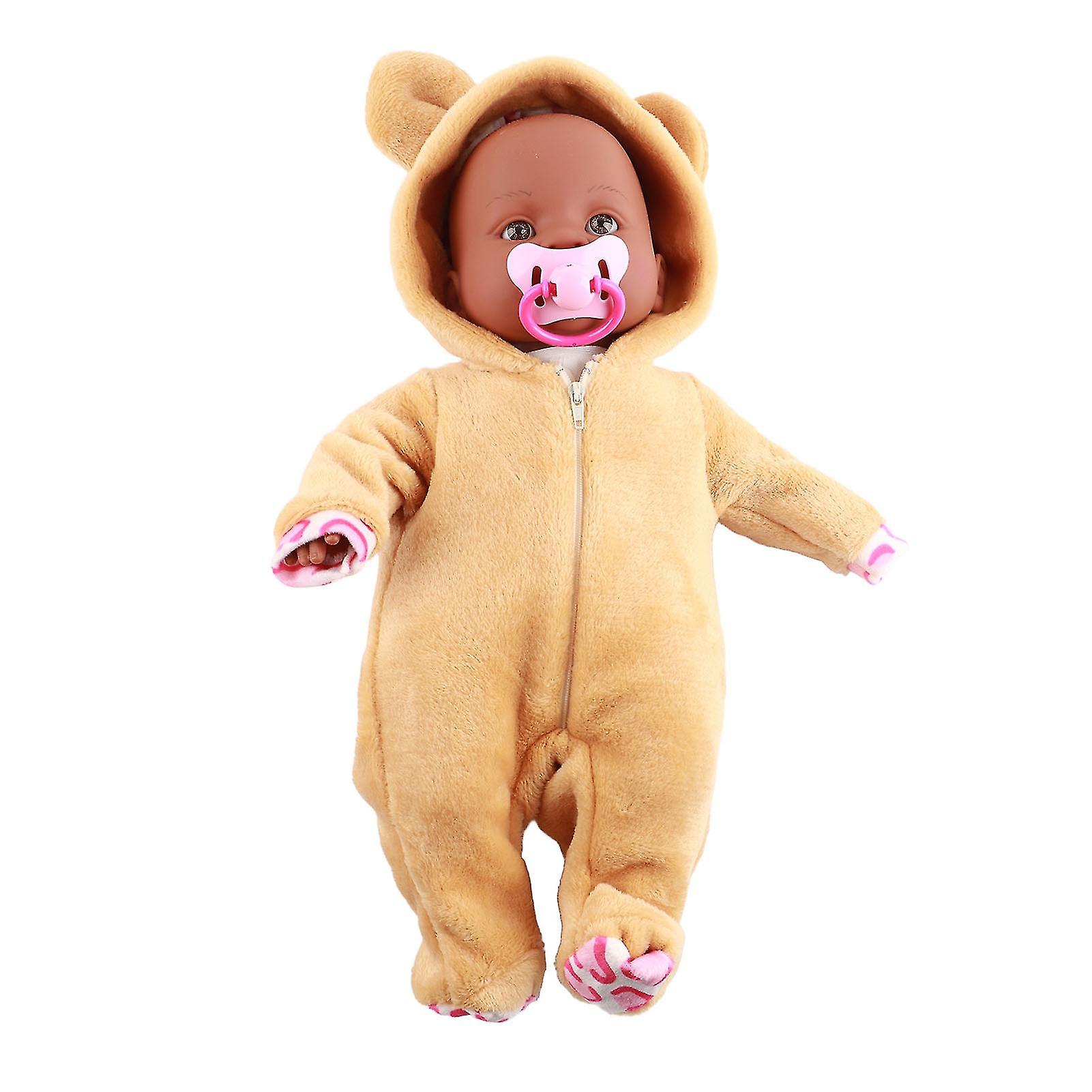 16 Inch Lifelike Newborn Baby Doll Cute Soft Vinyl Doll Toy for Babys Kids Infants