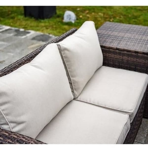 Moda 7Piece Outdoor Sofa Set Wicker Patio Sectional Furniture