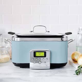 GreenPan Ceramic Nonstick 6 qt. Blue Haze Slow Cooker CC005109-001