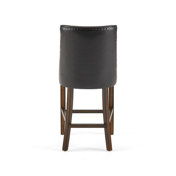 Harman 27-inch Bonded Leather Counter Stool (Set of 2) by Christopher Knight Home