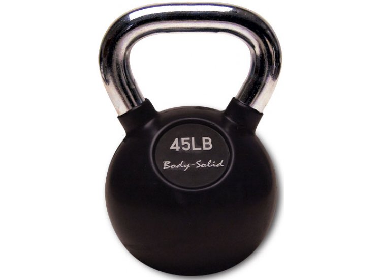 Body-Solid 45 lb Premium Rubber Coated Kettlebell