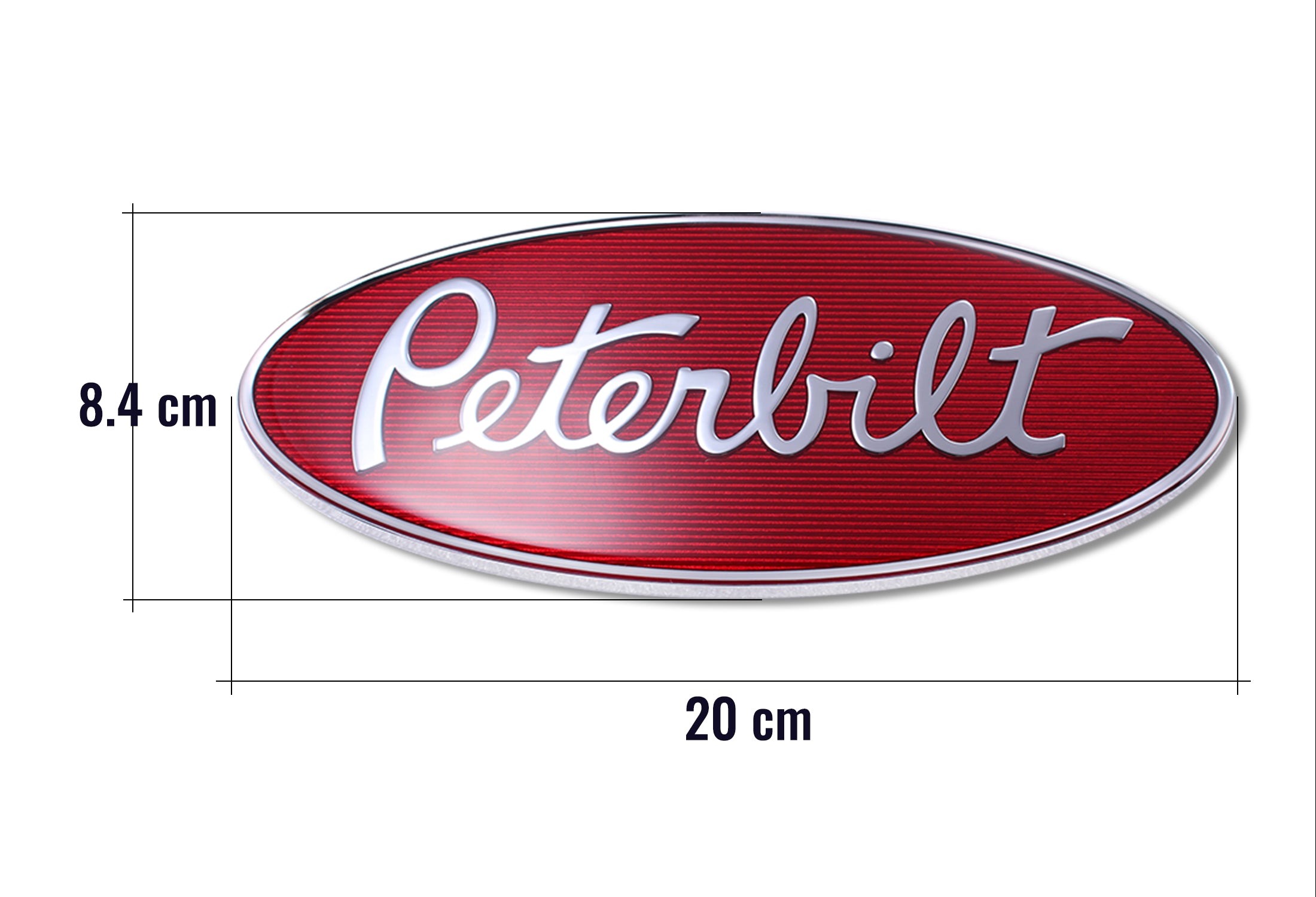 Front Hood Grille Logo Emblem Badge for Peterbilt 379 386 389 567 579 Semi Trucks - Peterbilt Truck Accessories - Aftermarket Replacement for 20-19280