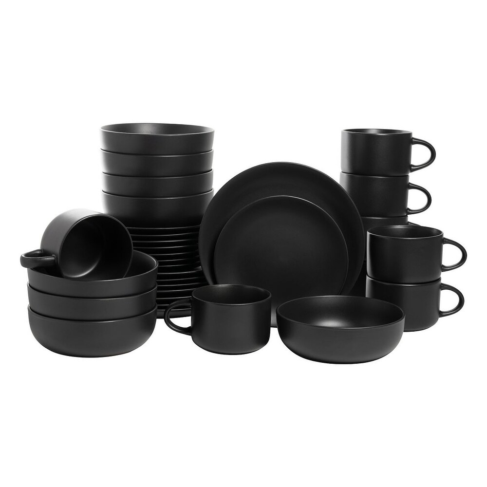 Wazee Matte 32 Pc Coupe Dinnerware Set