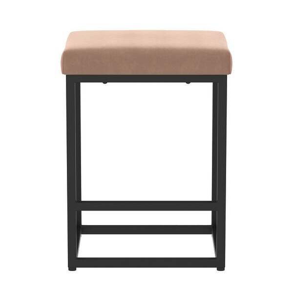 Modern Set of 2 Backless Bar Stools