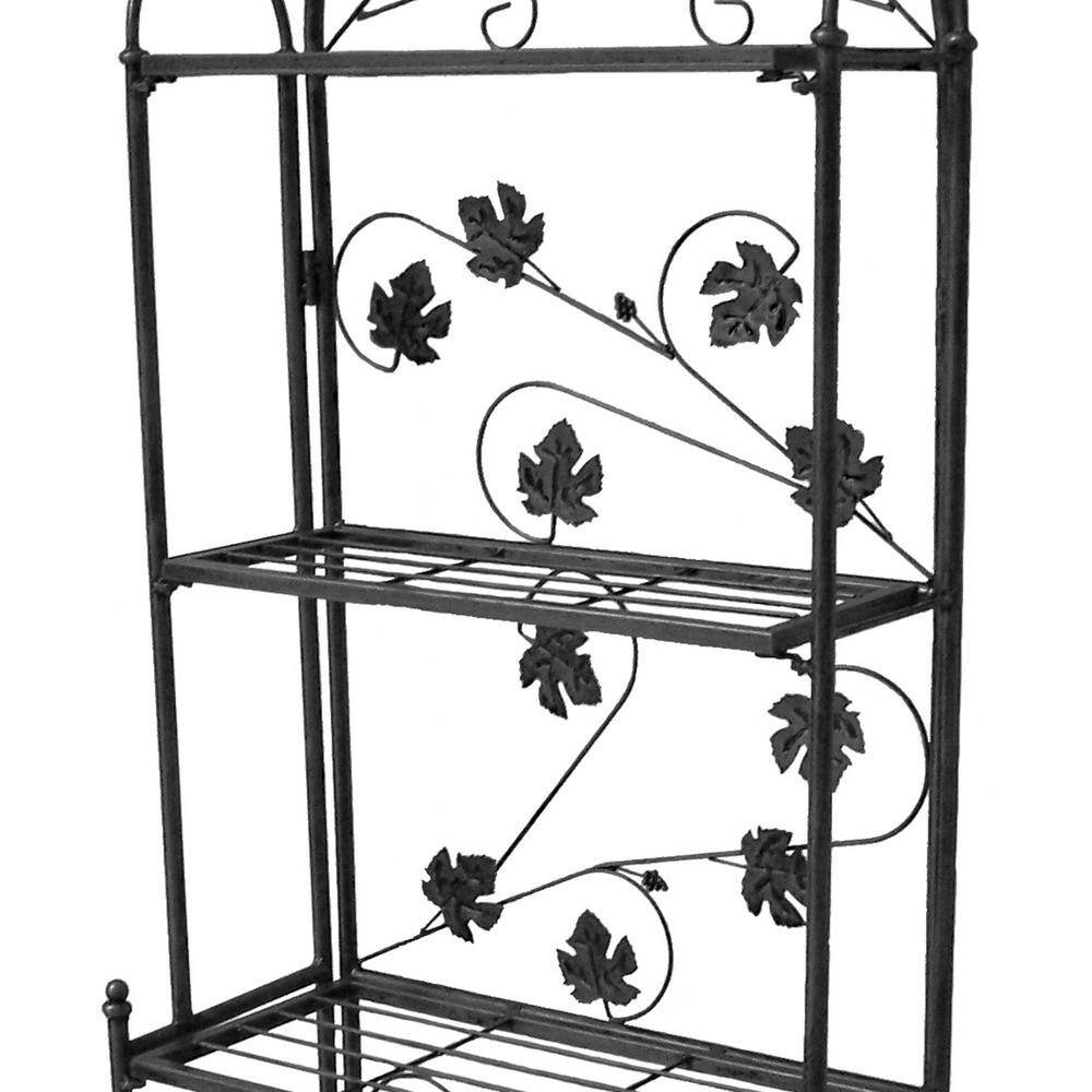 Oakland Living Bakers Rack Iron Sun Valley HD-5306-BK