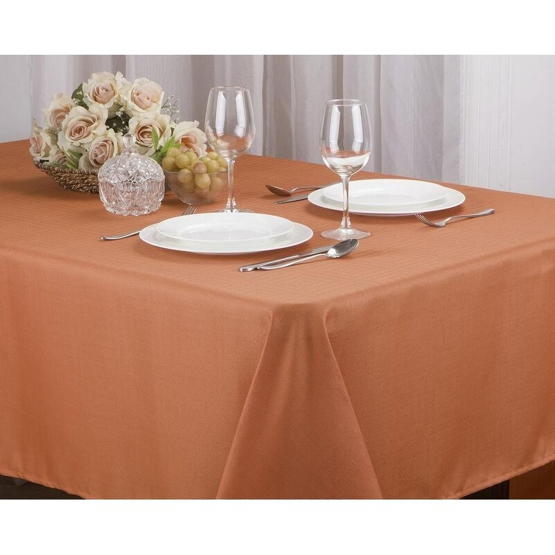 Holiday Matilda Jacquard Table Cloth   Elegant White Tablecloth for Any Occasion