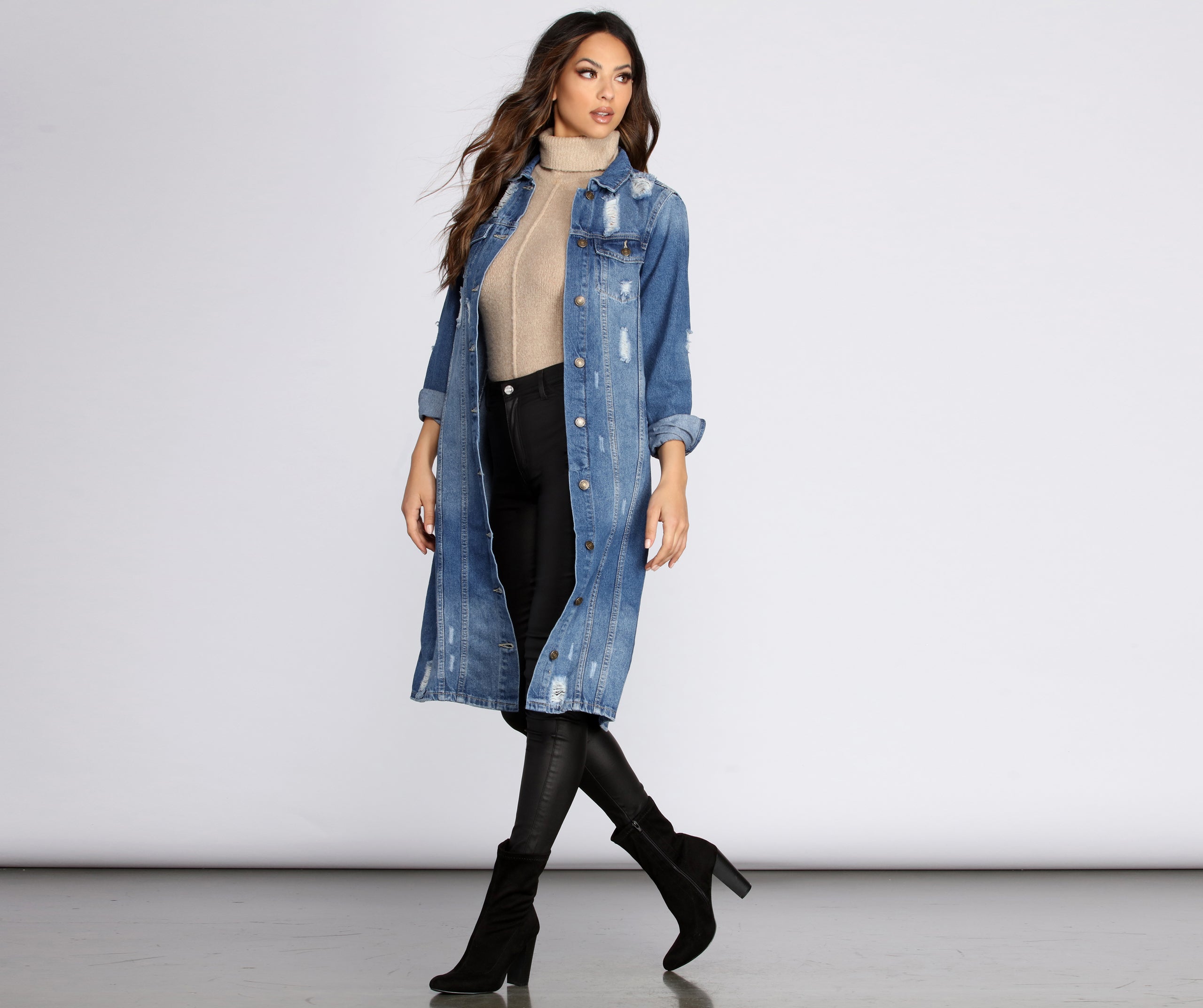 Denim For Days Long Jacket