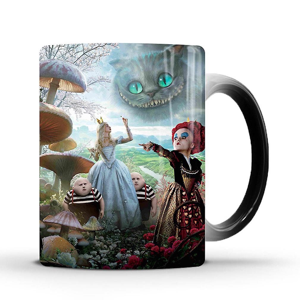 Alice In Wonderland Color Changing Mug Ceramic Coffee Mug Thermal Tea Cup Novelty Gift