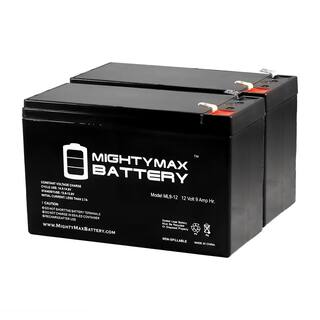 MIGHTY MAX BATTERY 12V 9Ah SLA Battery Replaces Leoch DJW12-9.0 T2 DJW 12-9.0 T2 -2Pack MAX3929821