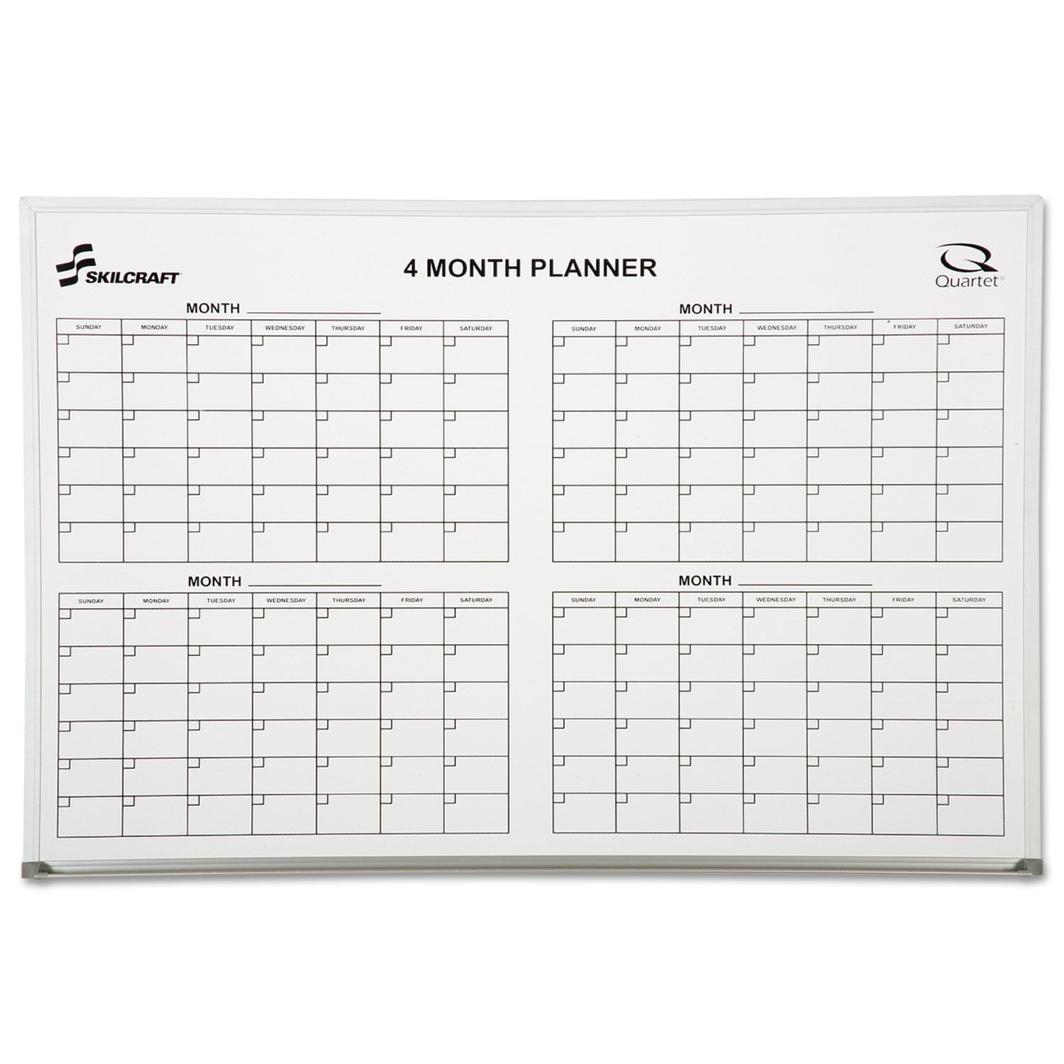 SKILCRAFT Quartet Cubicle Calendar Board by AbilityOneandreg; NSN5550295