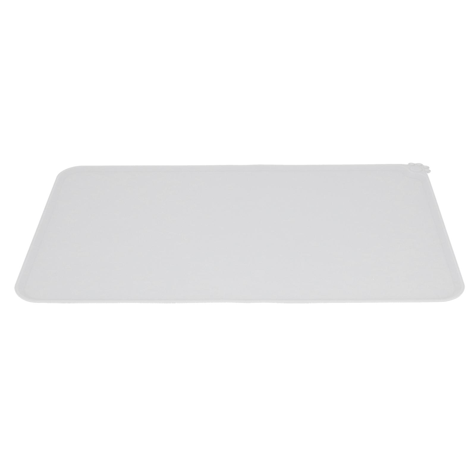 Silicone Placemat Leakage Proof Waterproof Non Slip Pet Feeding Bowl Mat Accessory(gray )