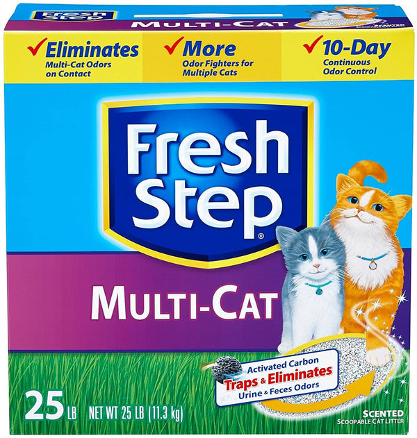 Fresh Step Multi-Cat Scented Litter with Febreze