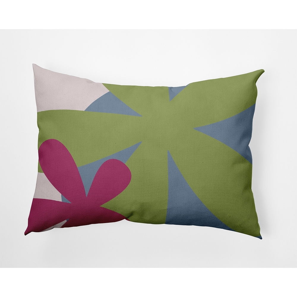 Bold Flowers Polyester Indoor/Outdoor Pillow