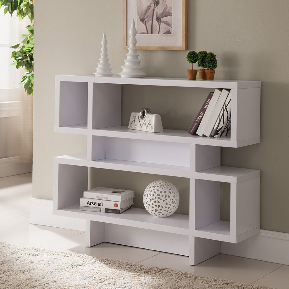 161531 |	2-TIER DISPLAY CABINET-WHITE