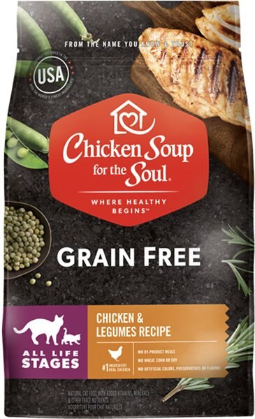 Chicken Soup for the Soul Chicken and Legumes Recipe Grain-Free Dry Cat Food