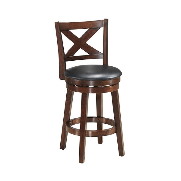 Counter Height Bar Stool Swivel Dining Chair with Cushioned Seat