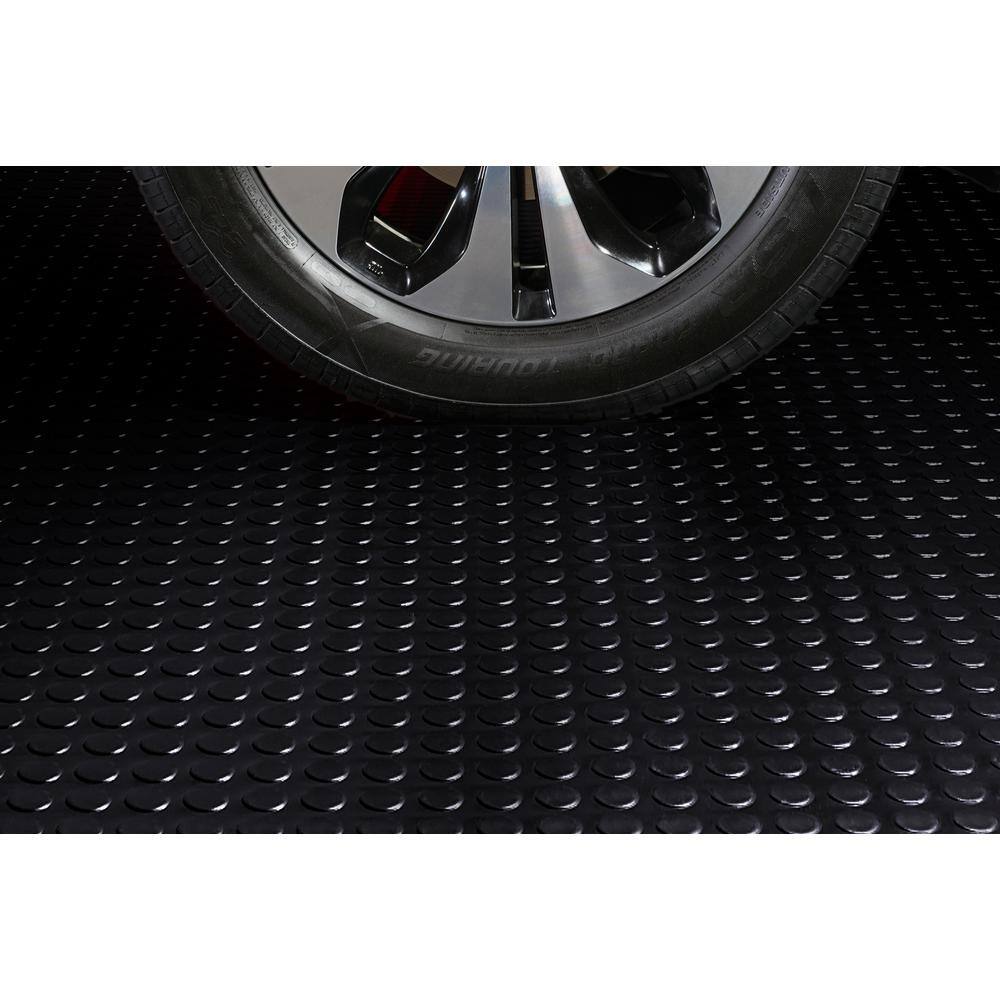 G-Floor Coin 8.5 ft. x 22 ft. Midnight Black Commercial Grade Vinyl Garage Flooring Cover and Protector GF75CN8622MB