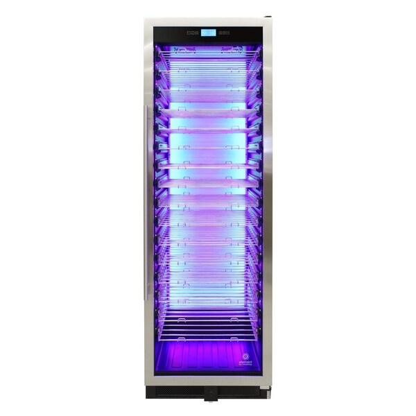 141-Bottle Single-Zone Backlit Panel Wine Cooler