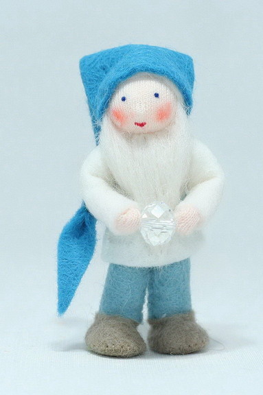 Eco Flower FairiesCave Gnome (bendable felt doll) ...