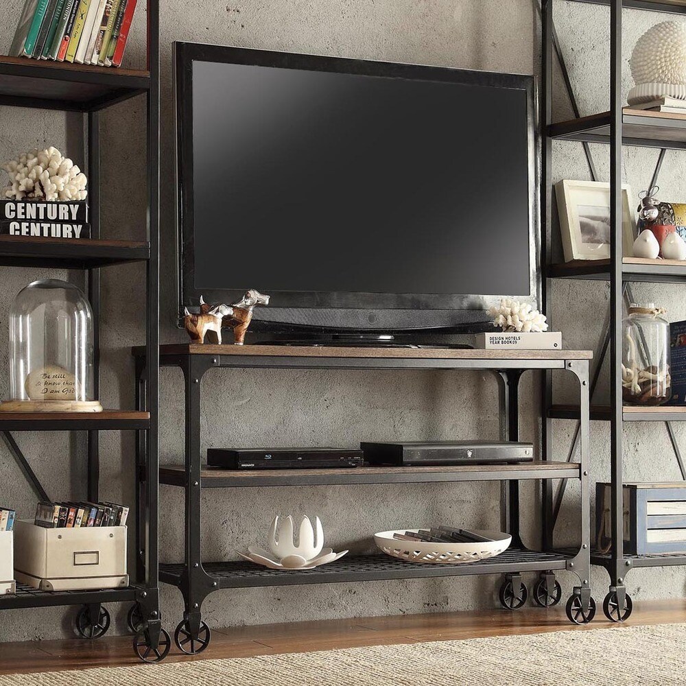 Nelson Industrial Modern Rustic Console Sofa Table TV Stand by iNSPIRE Q Classic