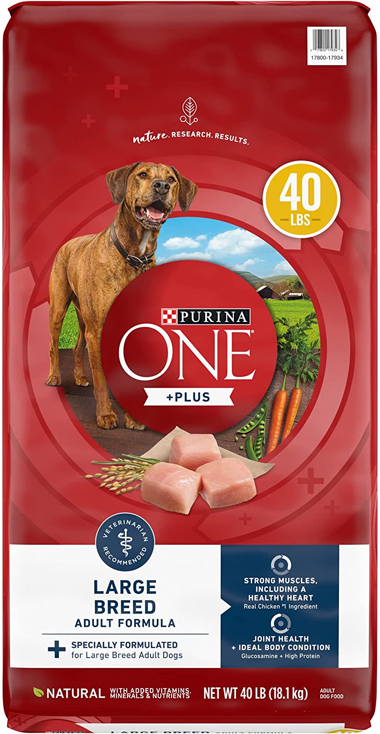 Purina ONE Natural Large Breed Adult Dry Dog Food， +Plus Formula - 40 lb. Bag