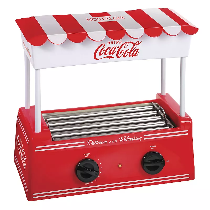 Nostalgia Electrics Coca-Cola Hot Dog Roller and Bun Warmer