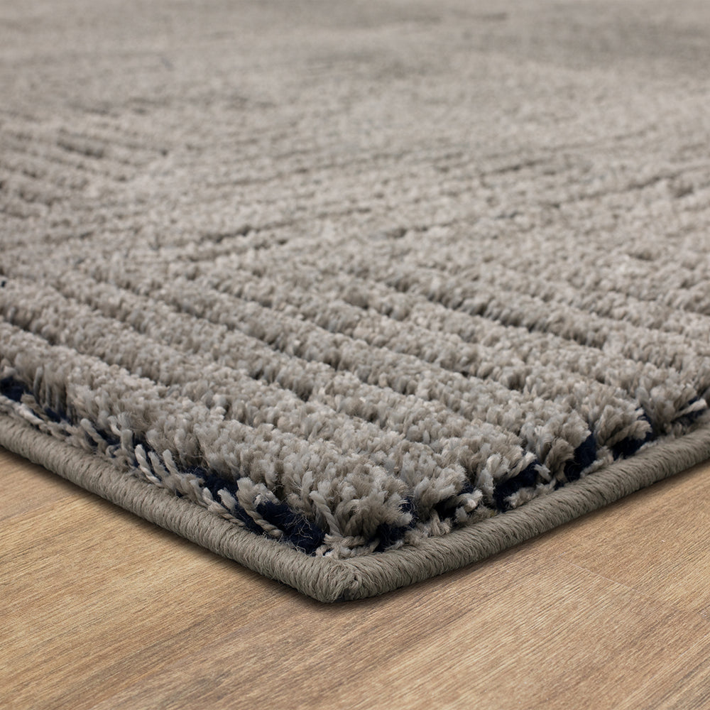 Gap Home Diamond Striped Textured Indoor Area Rug, Grey, 5 x 7