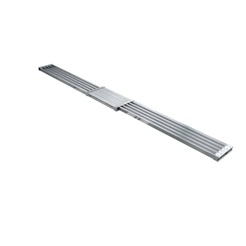 Werner 8 ft. - 13 ft. Aluminum Extension Plank with 250 lb. Load Capacity PA208