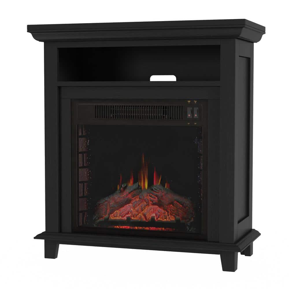 Northwest 32 in Freestanding Electric Fireplace TV Stand in Black