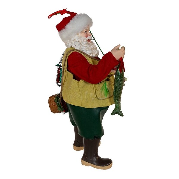 Kurt Adler 10.5Inch Fabriché Fisherman Santa