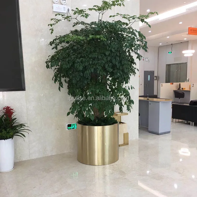 Outdoor garden supplies gold flower plant pot home decorative flower vase / giant tree planter