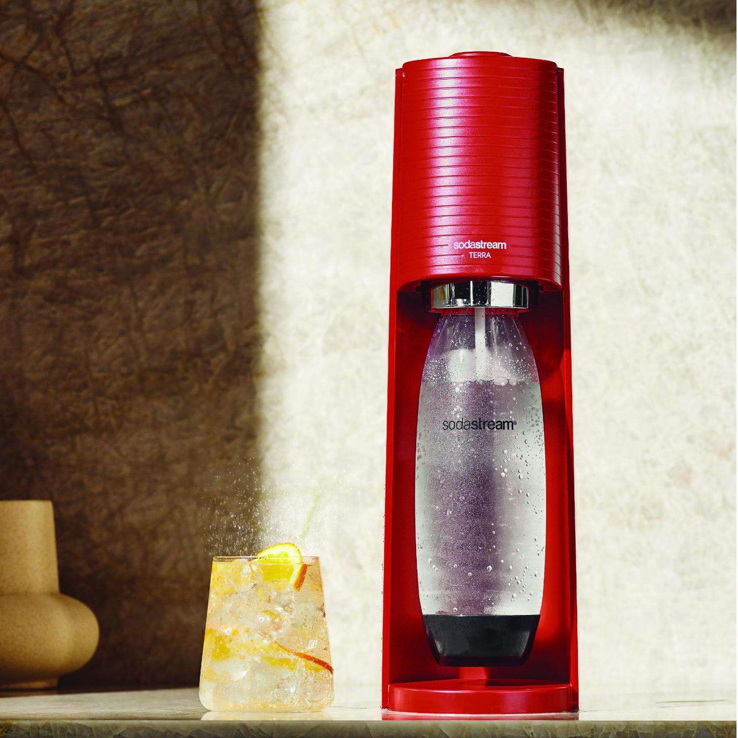 SodaStream Terra Red 1 L Soda Maker 1 pk