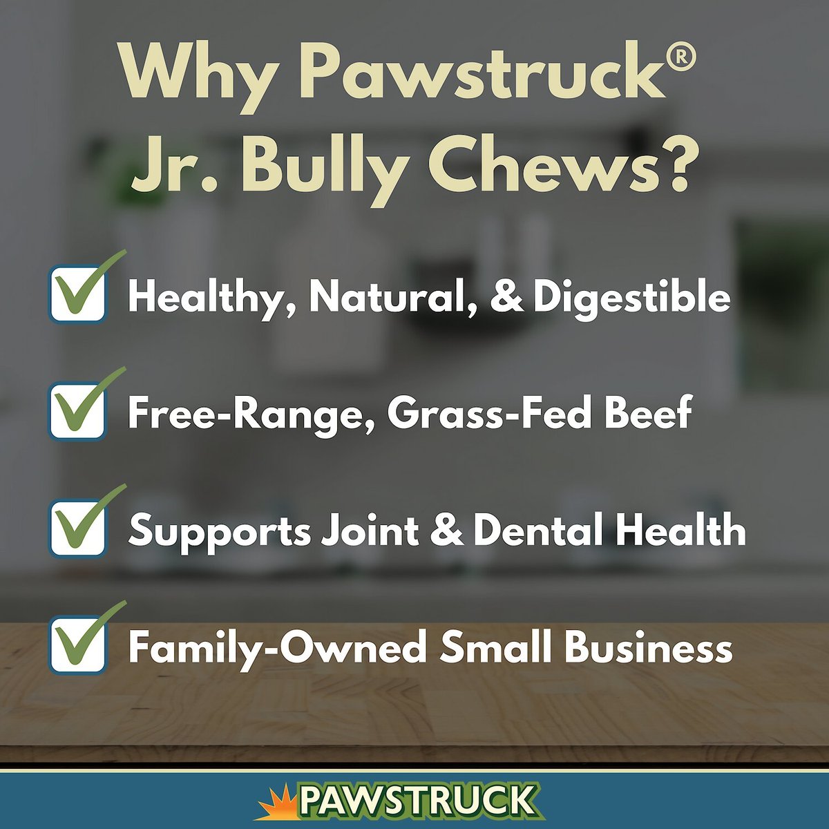 Pawstruck Junior Beef Gullet Bully Sticks Dog Treats， 5-in