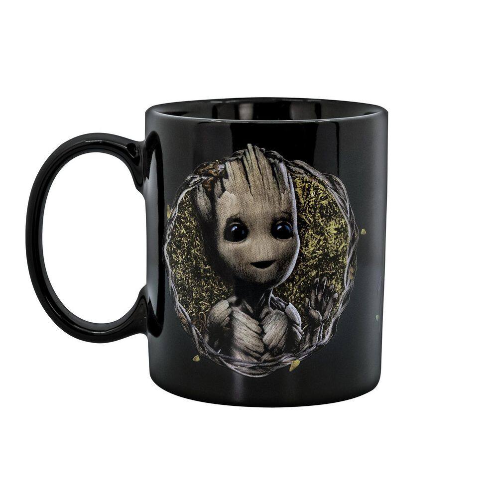 Uncanny Brands Marvel's Single- Cup 'I Am Groot' Black Coffee Mug with Warmer for Your Drip Coffee Maker MW1-MVM-GR1