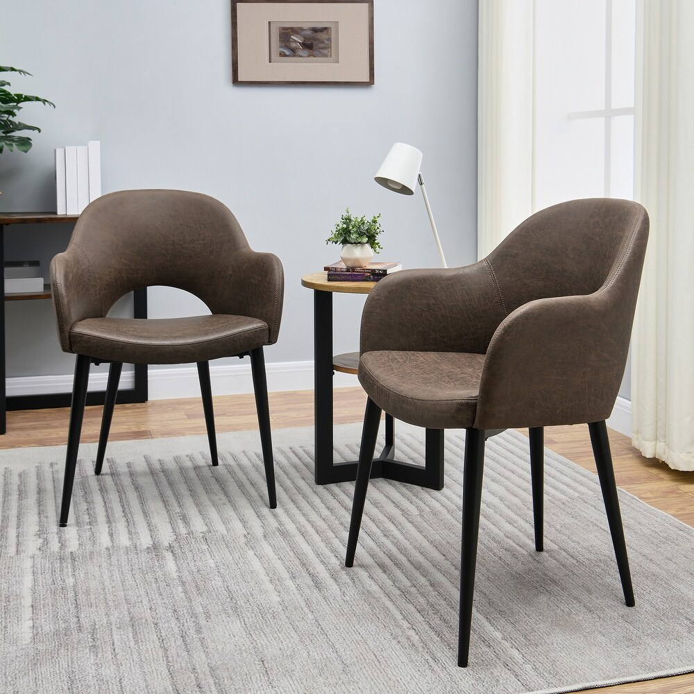 Dining Room Chairs with Arms Set of 2