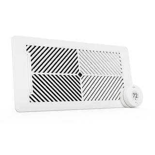 FLAIR 4 in. x 10 in. Smart Vent FloorWallCeiling Register - Smart Vent for Home Heating and Cooling FLAIRVENT410