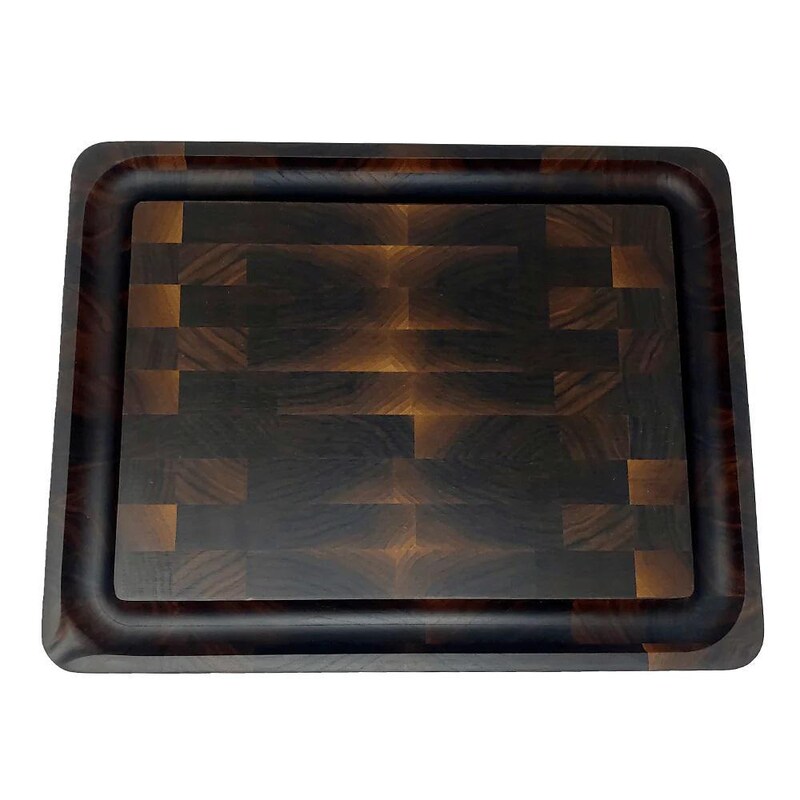 Pit Barrel Cooker EndGrain Large Walnut Cutting Board