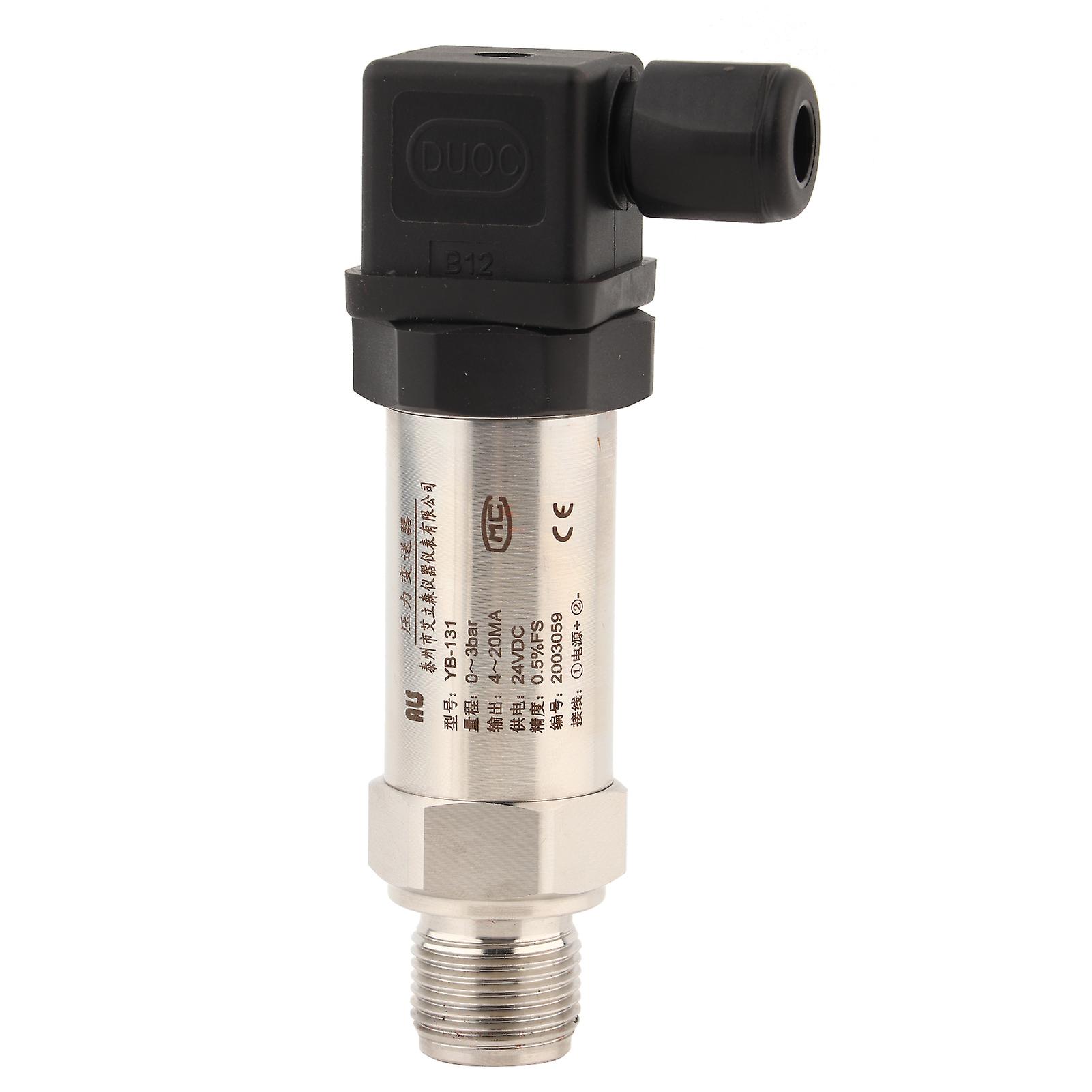 24vdc 0-3bar Silicon Pressure Transmitter Transducer 4-20ma Output For Water Gas Oil