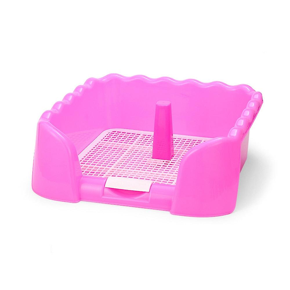 Portable grid dog toilet tray