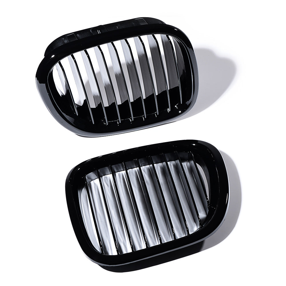 Astra Depot Gloss Black Front Bumper Kidney Grill Grille for 1995-2002 BMW Z3 M Coupe (1 Pair)