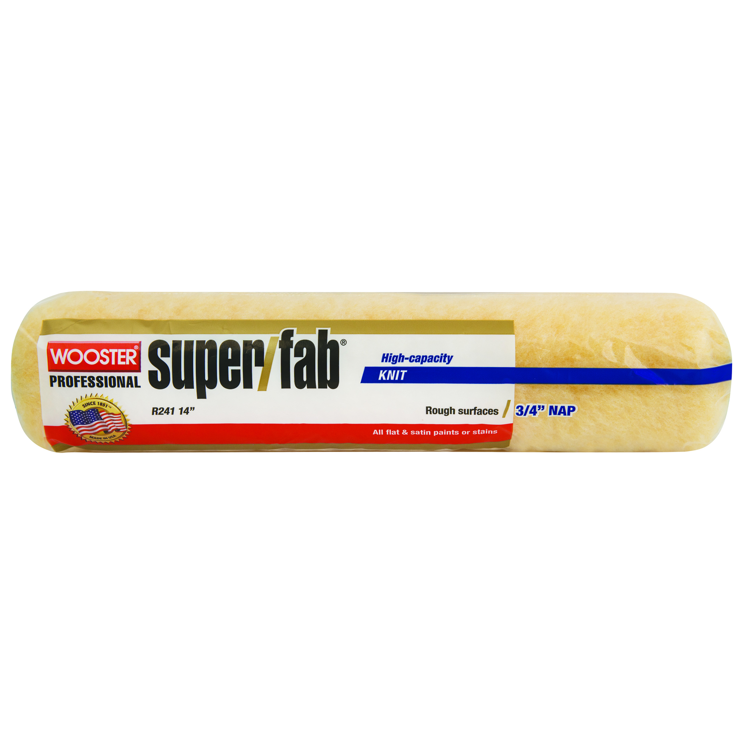 Wooster Super/Fab Knit 14 in. W X 3/4 in. Regular Paint Roller Cover 1 pk