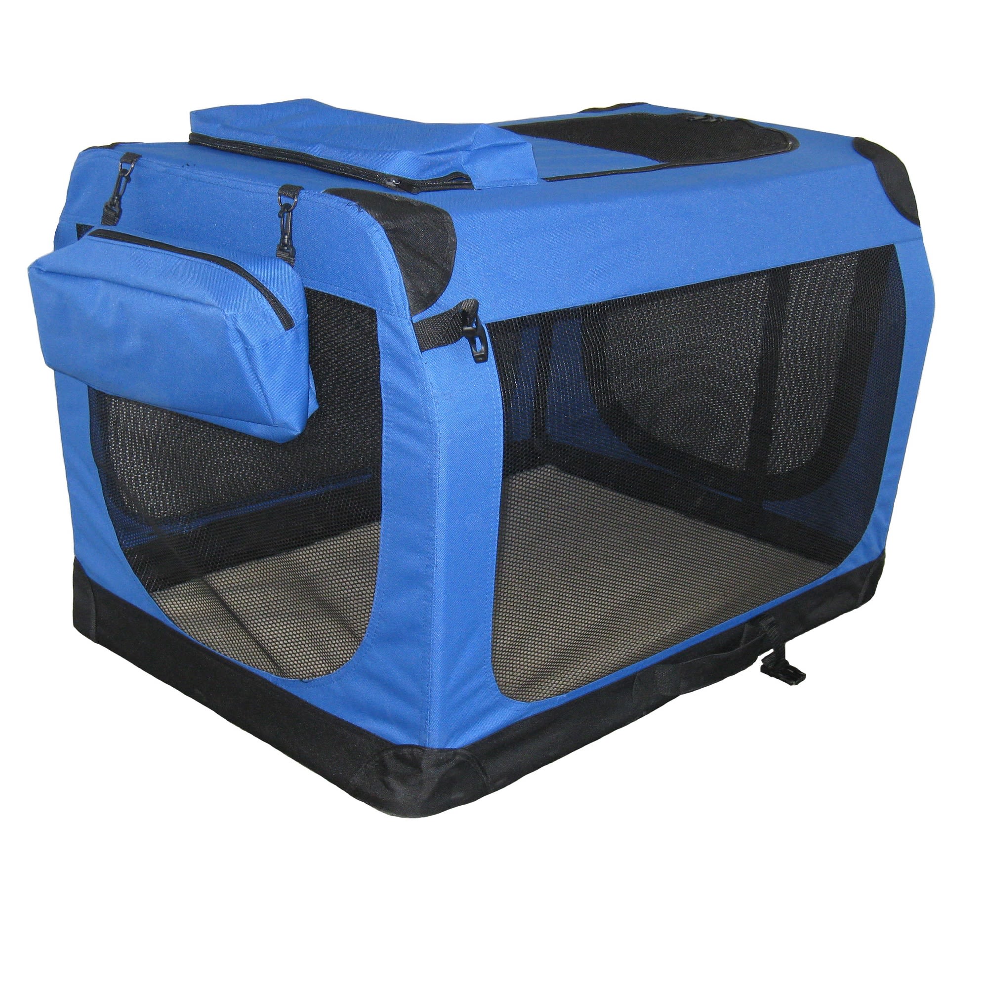 Go Pet Club Portable Soft Blue Dog Crate， 32