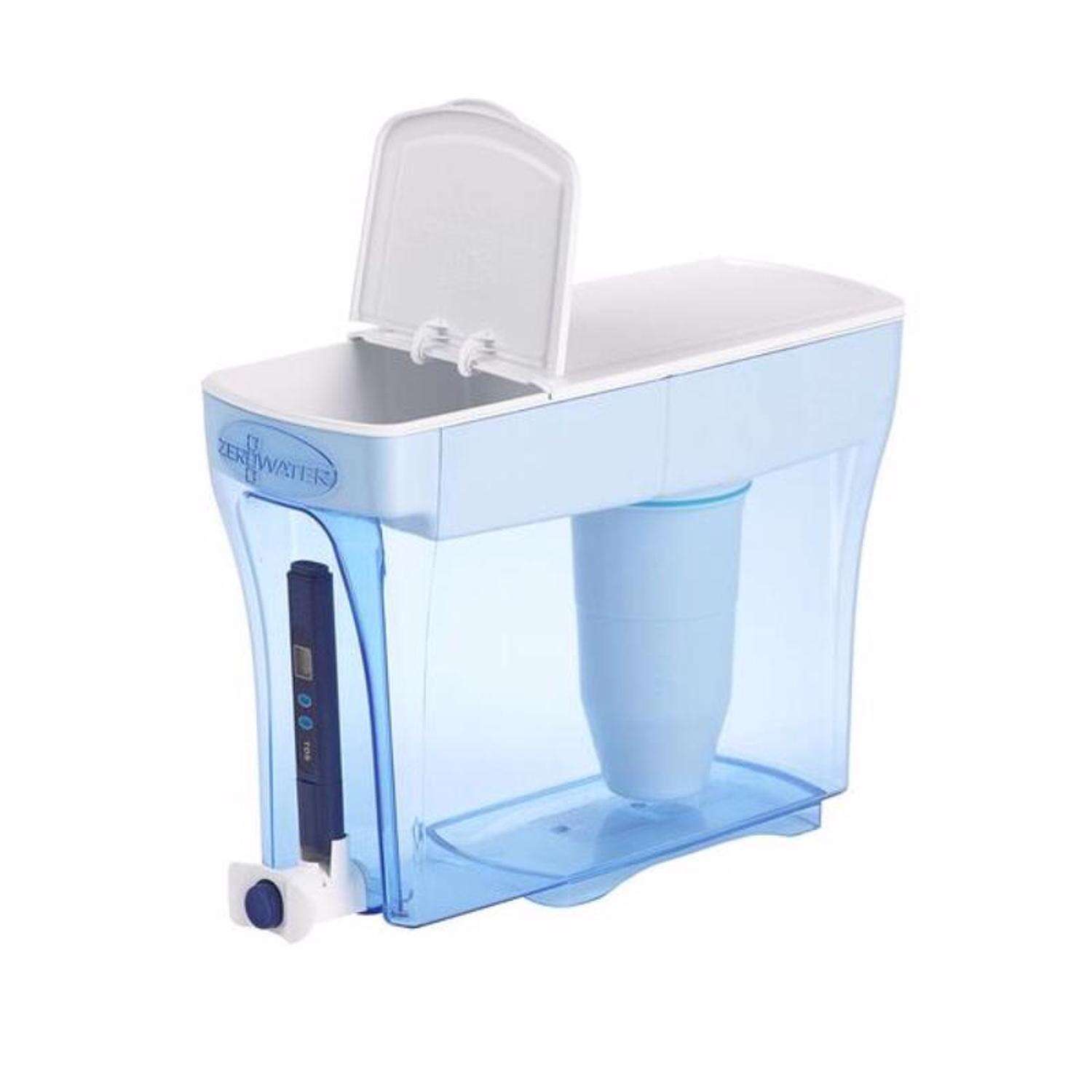 ZeroWater Ready-Pour 30 cups Blue Water Filtration Dispenser