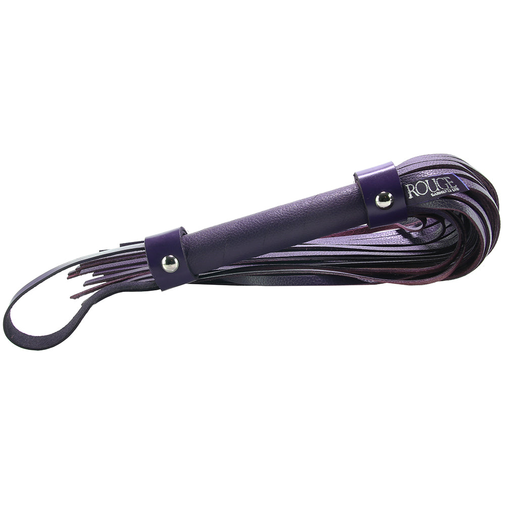 Leather Flogger in Purple