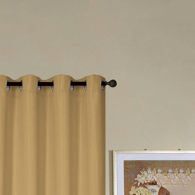 Rt Designers Collection Kennedy Elegant Design Grommet Curtain Panel Gold