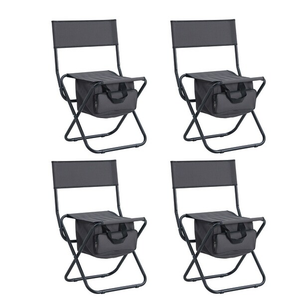 4piece Folding Outdoor Chair with Storage Bag